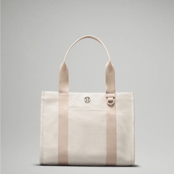 🆕 Lululemon Two Toned Canvas Tote Bag Large 10L - Picture 7 of 7